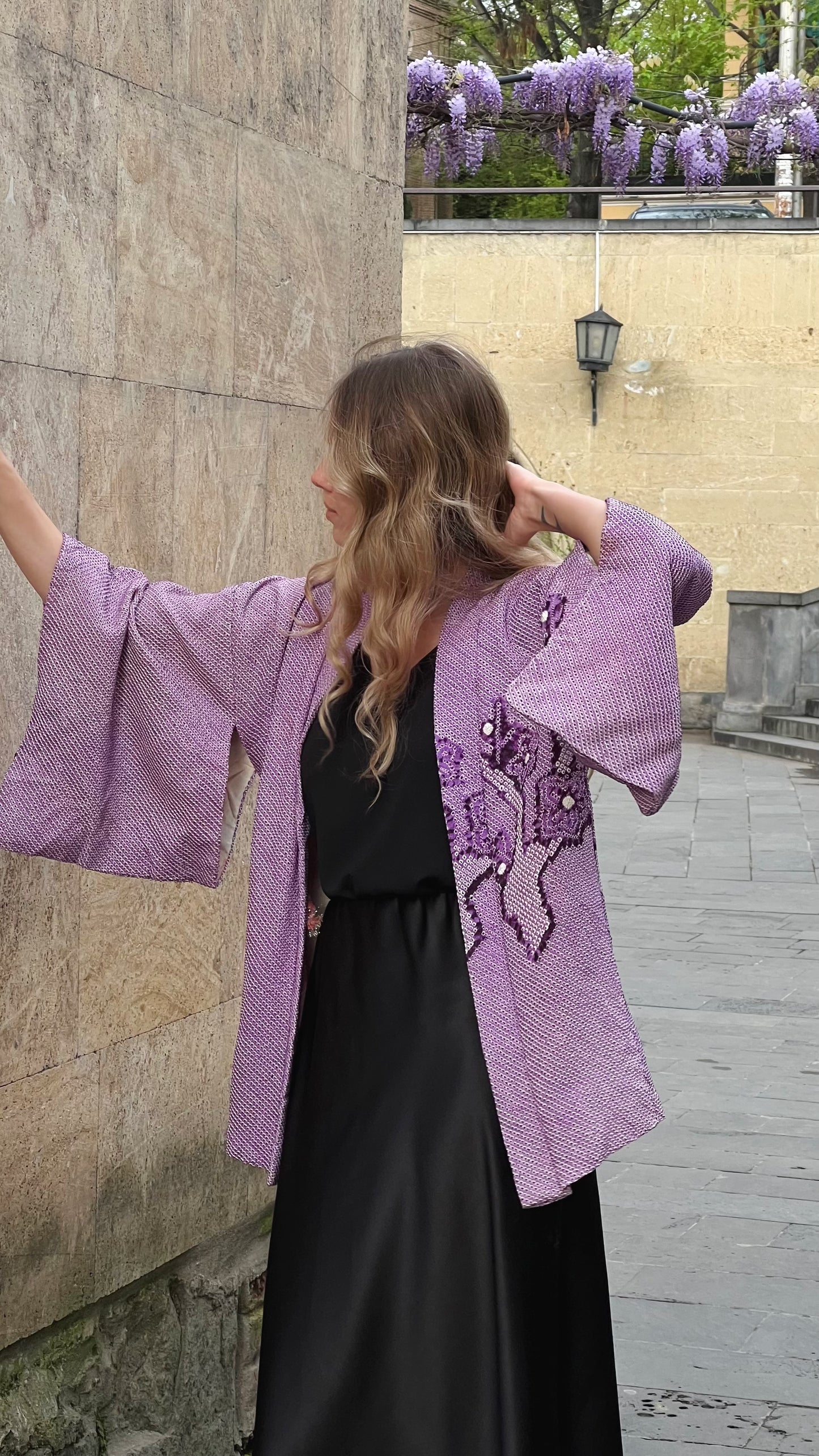 Purple Shibory Haori