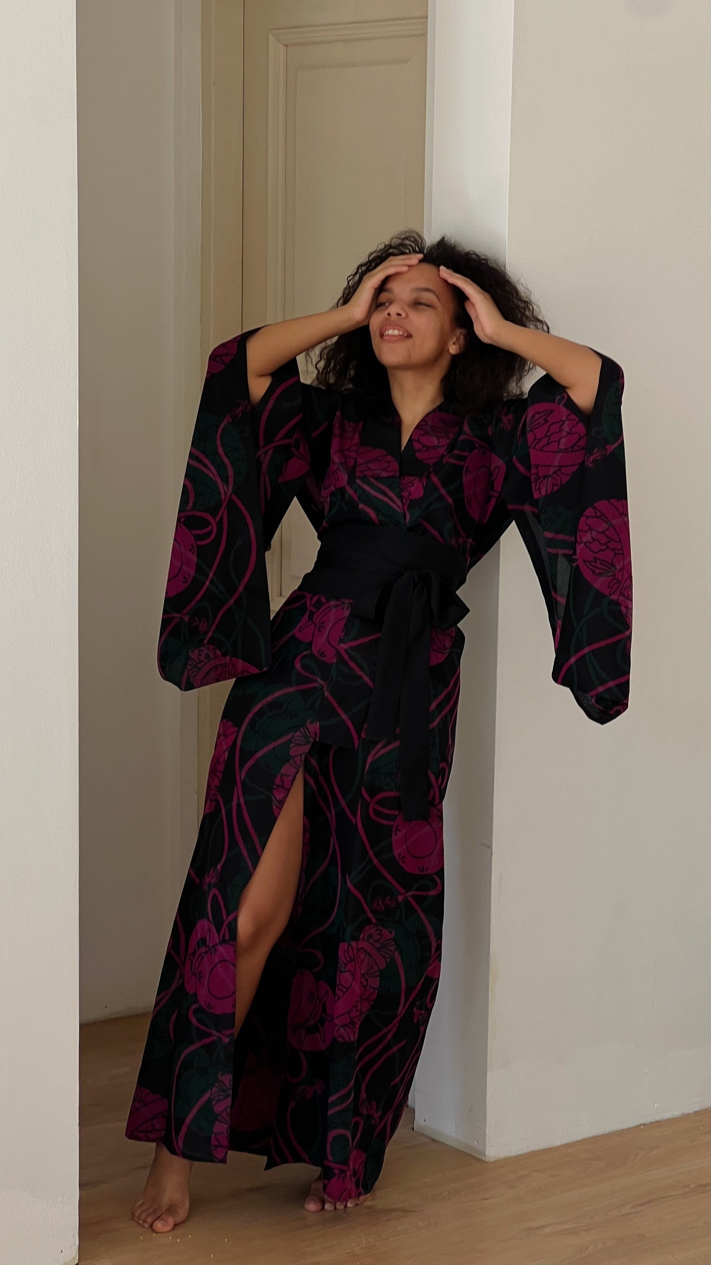 Kimono with long sleeves