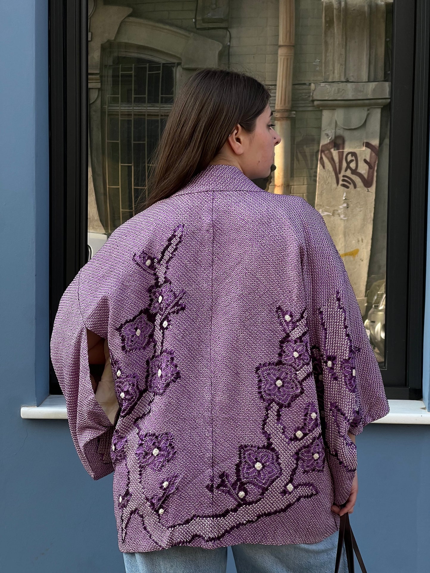Purple Shibory Haori