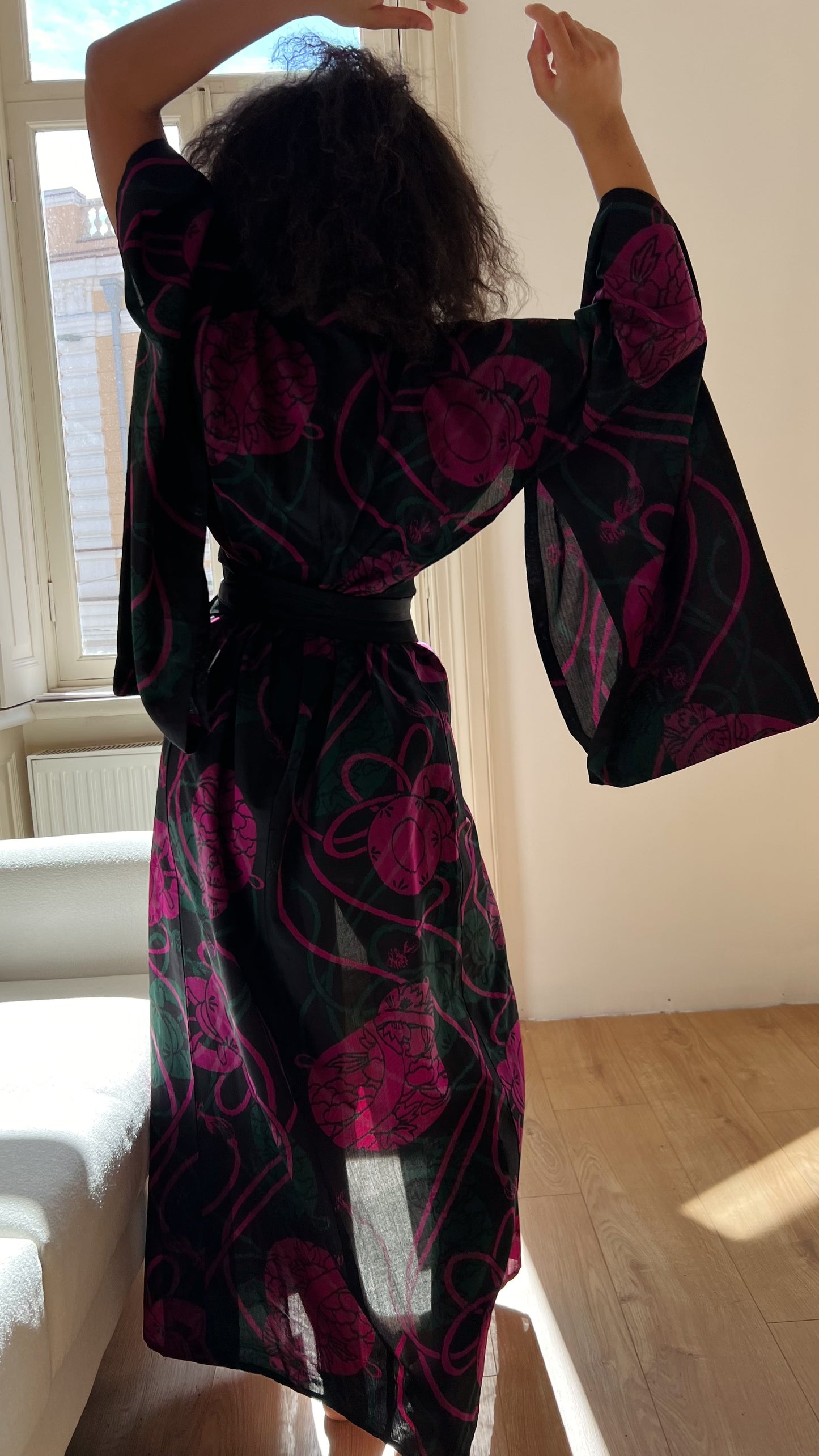 Kimono with long sleeves