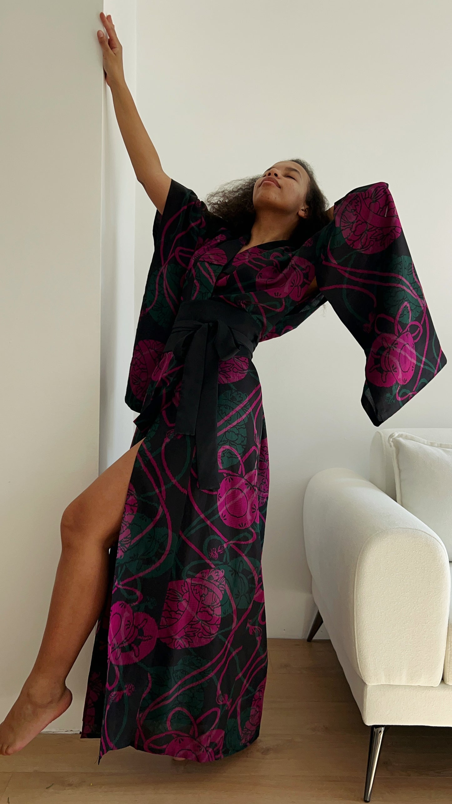 Kimono with long sleeves
