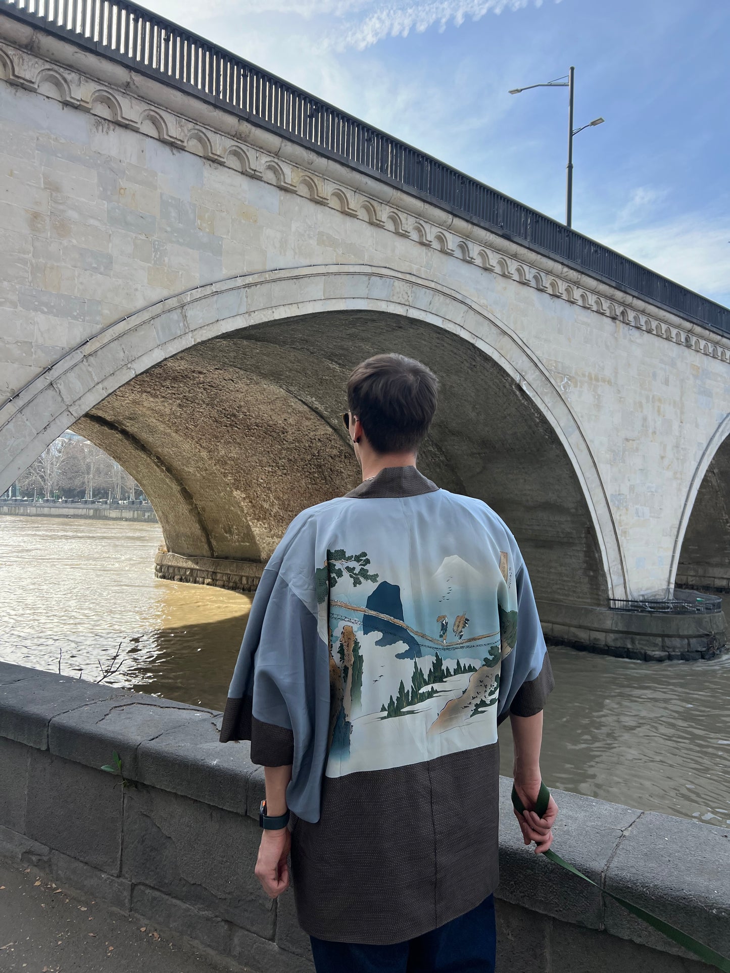 Brown men’s haori
