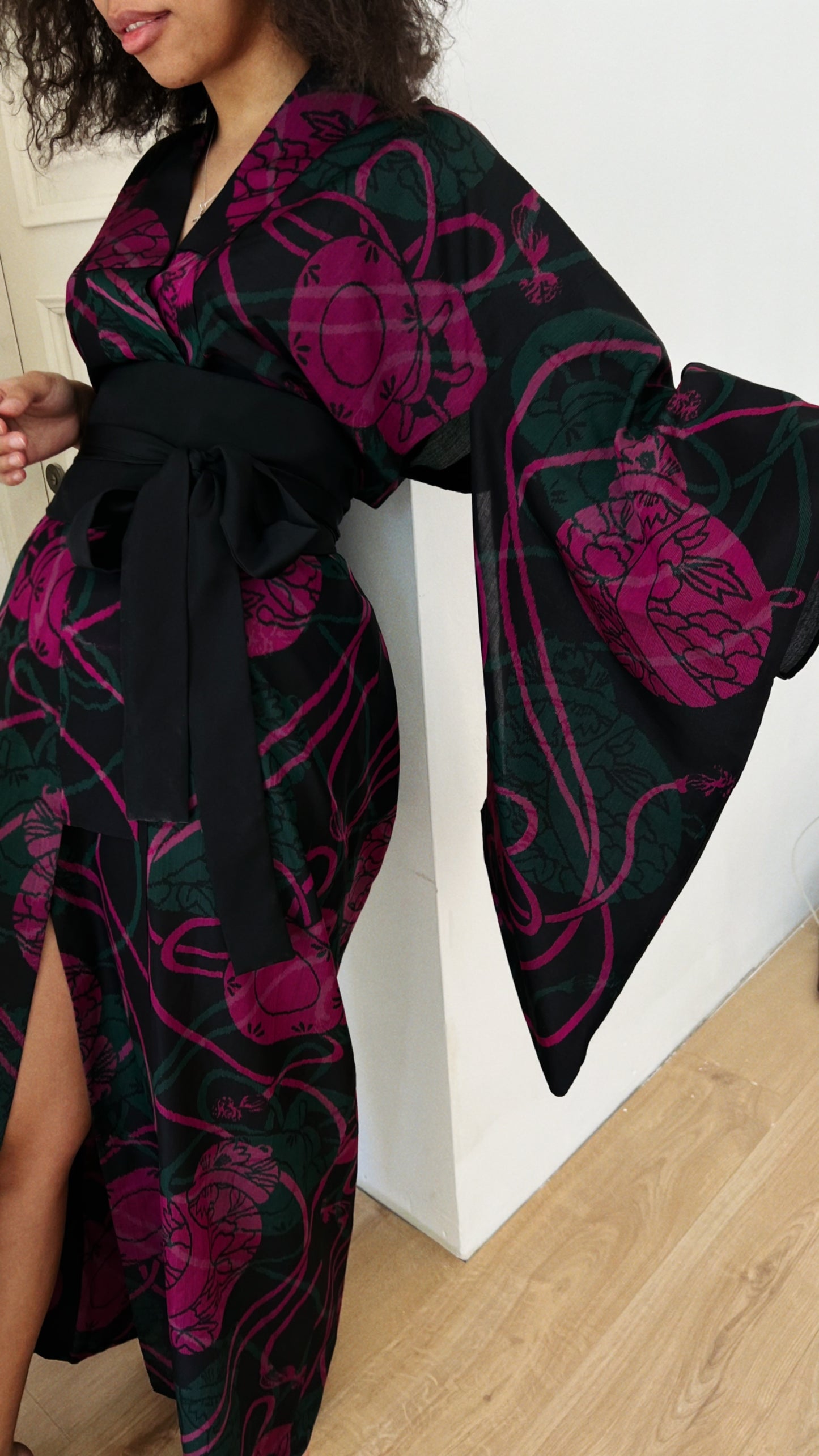 Kimono with long sleeves