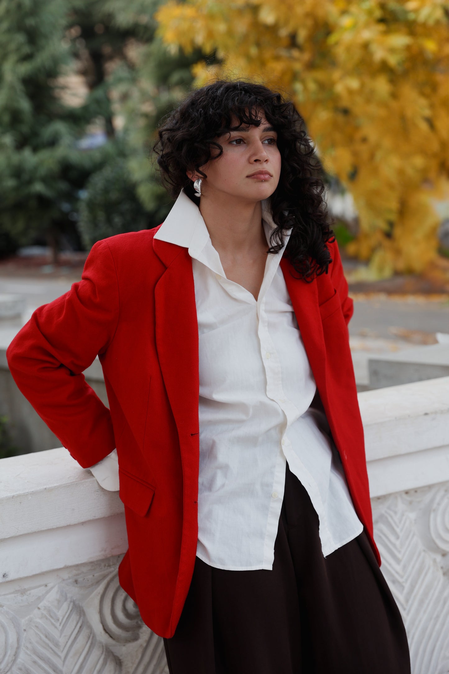 Red jacket