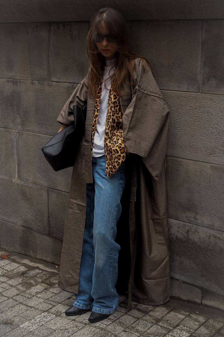 Brown silk