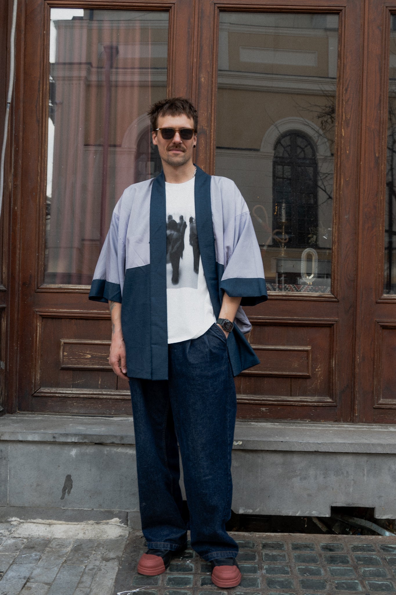 Man’s haori with village