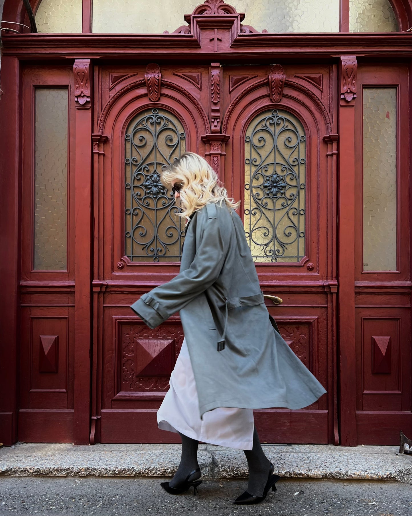 Trench coat gray