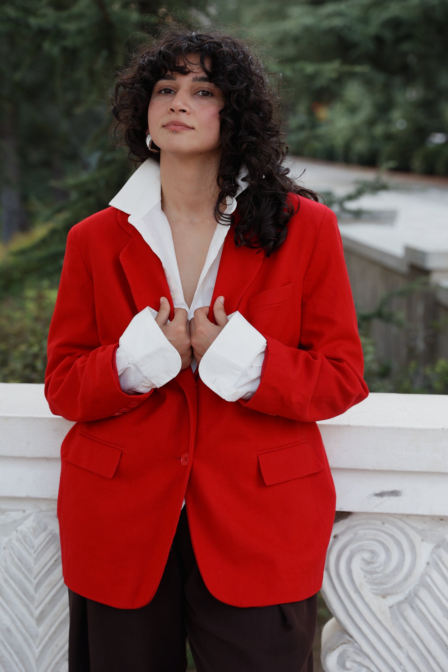 Red jacket