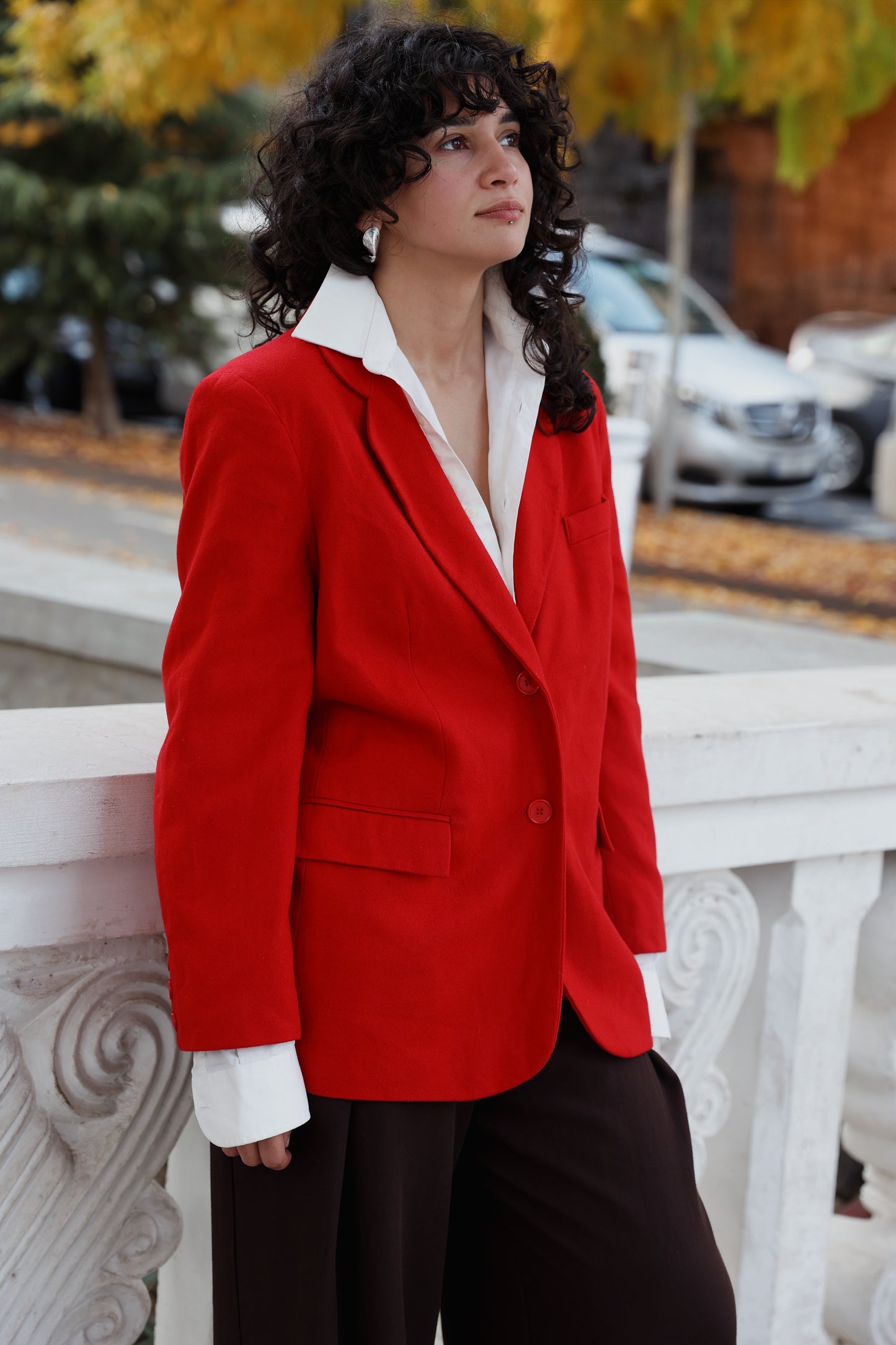 Red jacket