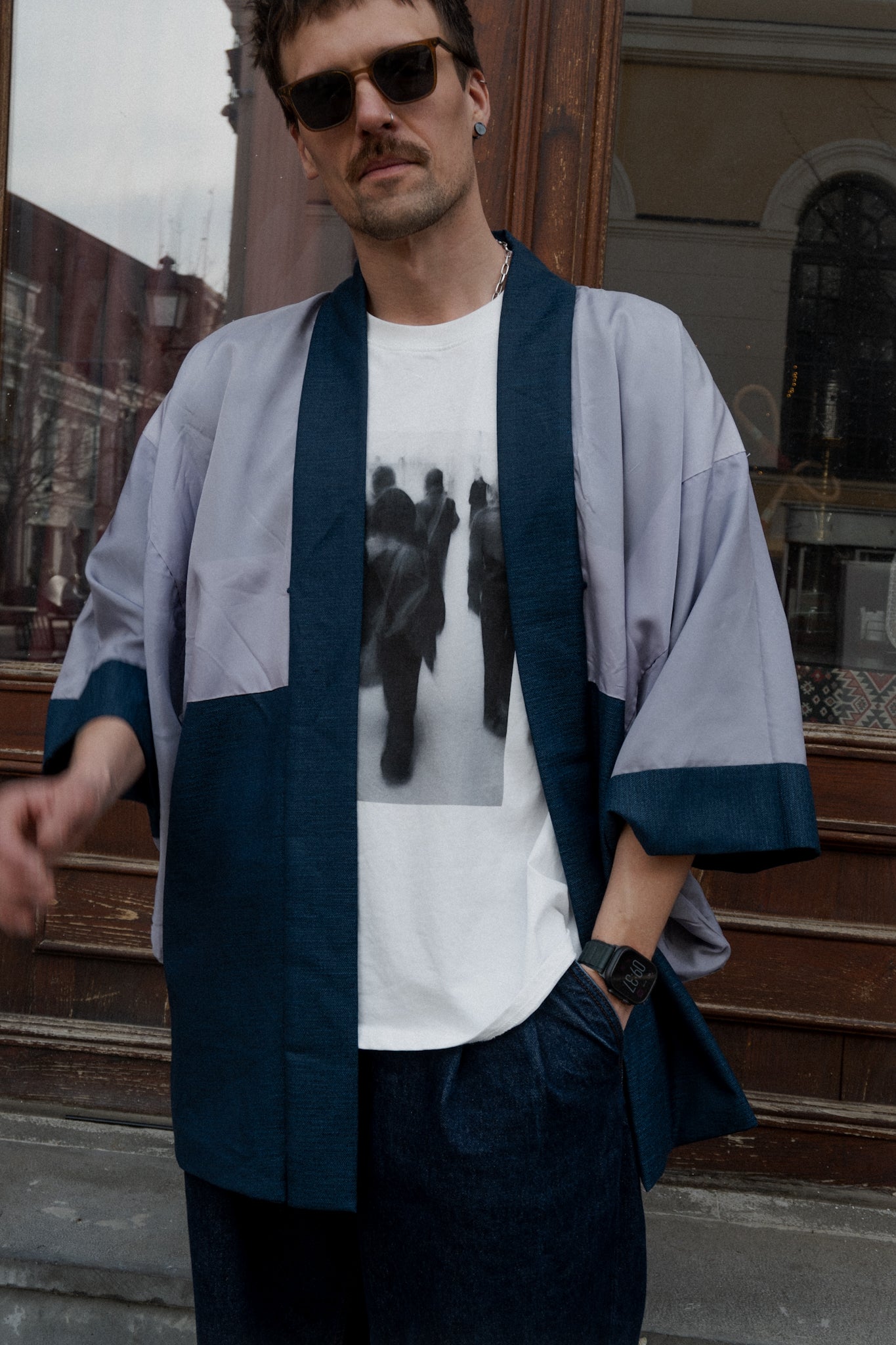 Man’s haori with village