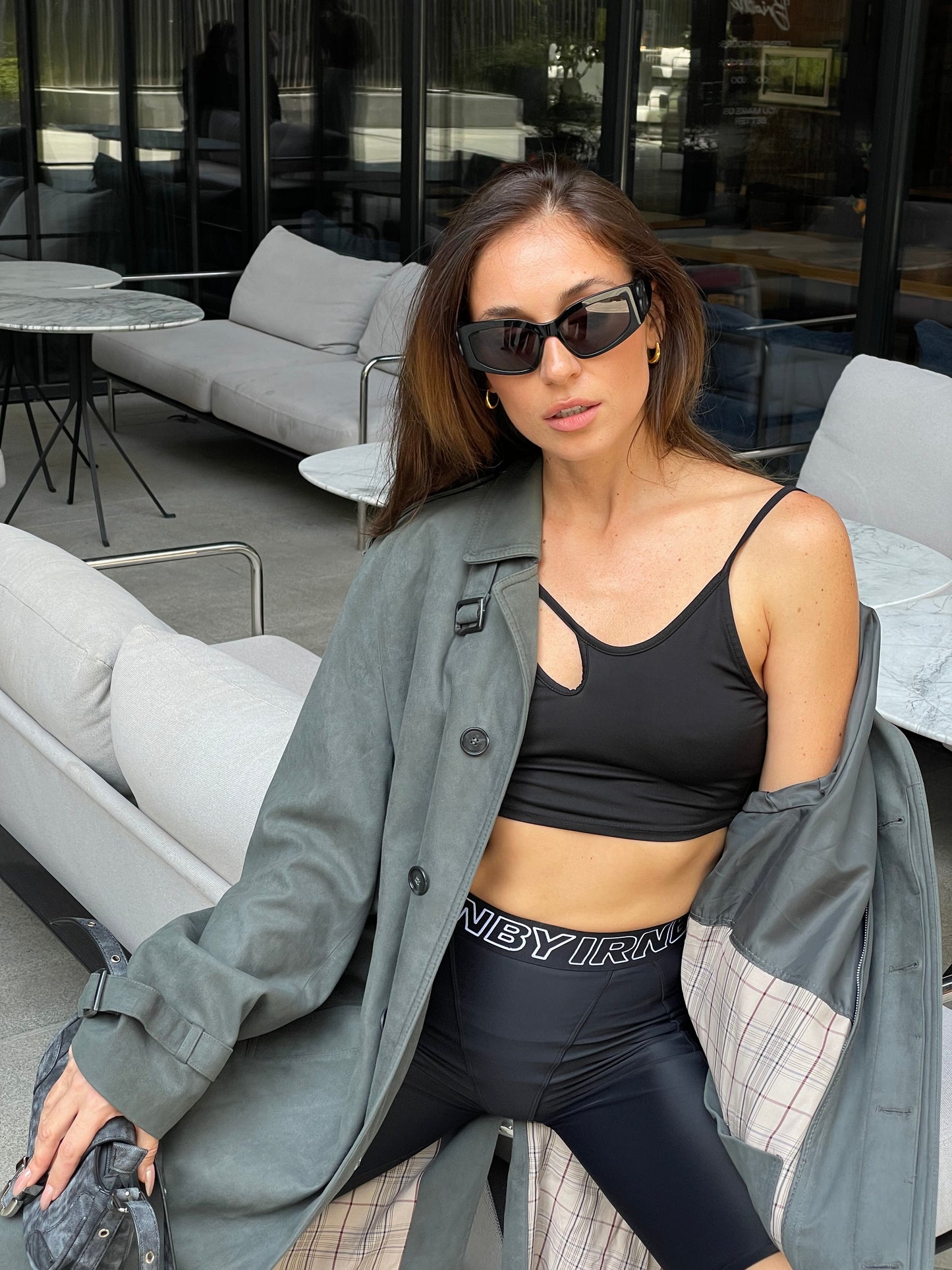 Trench coat gray
