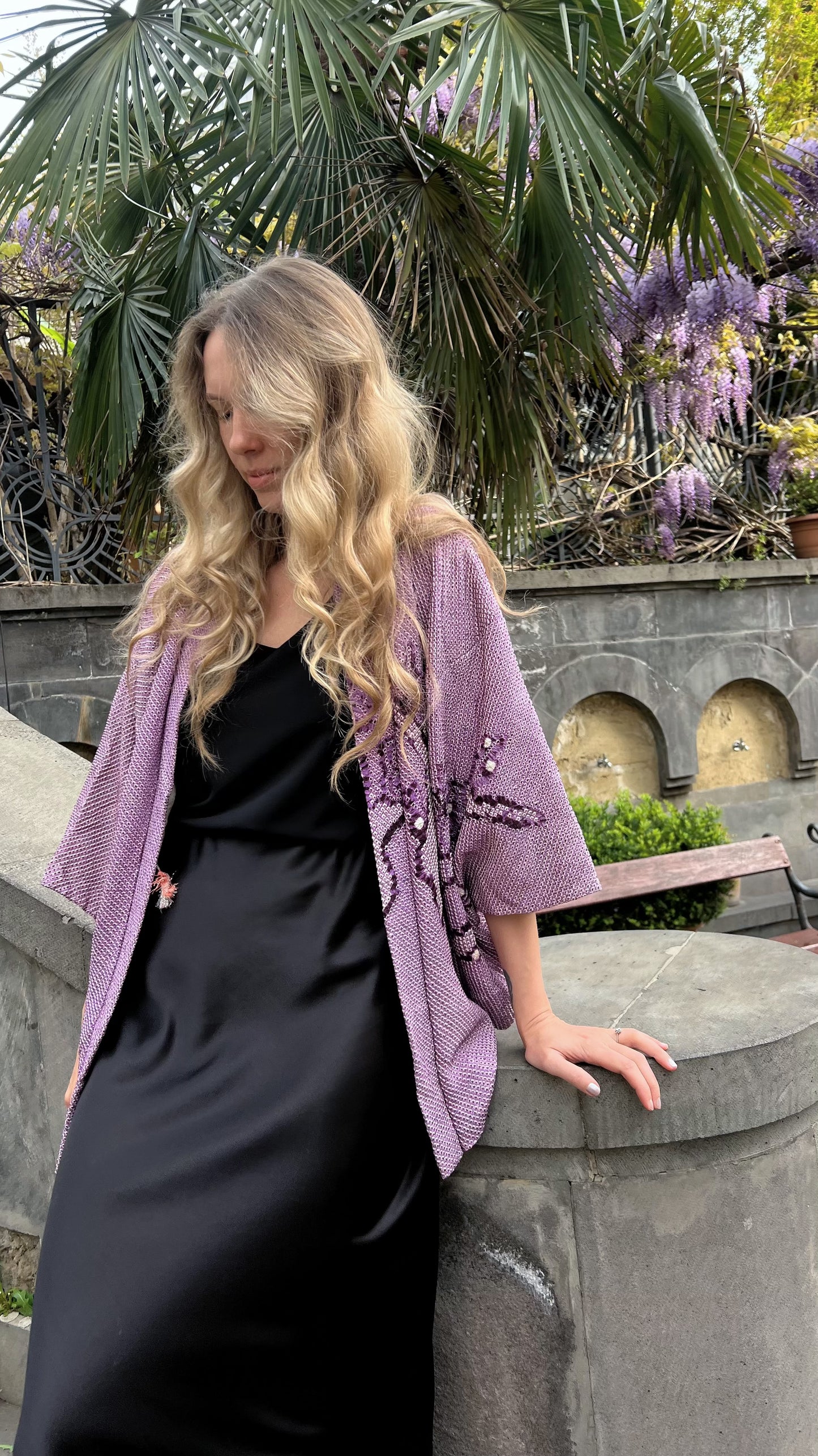 Purple Shibory Haori
