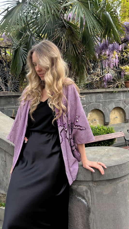 Purple Shibory Haori