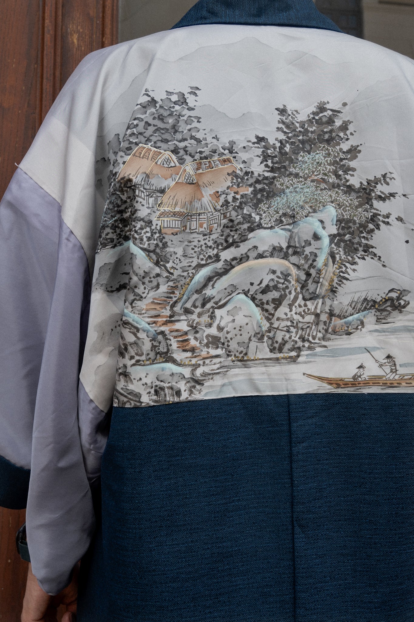 Man’s haori with village