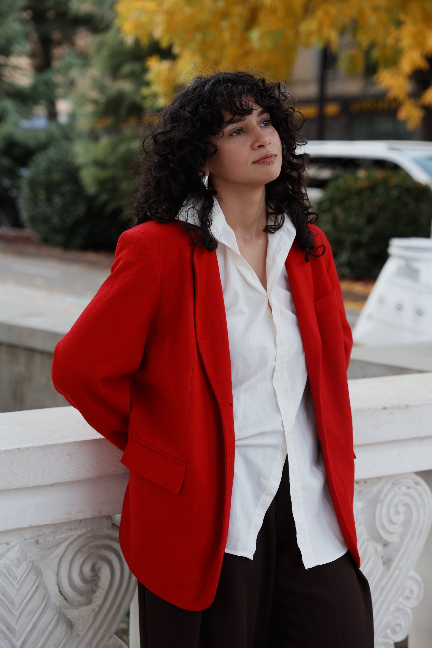 Red jacket