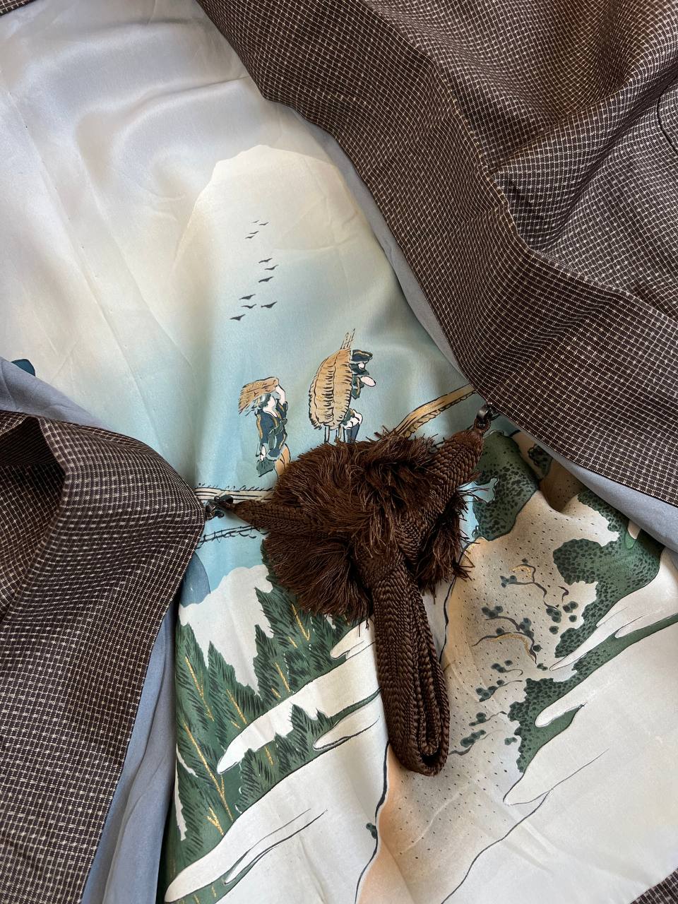 Brown men’s haori