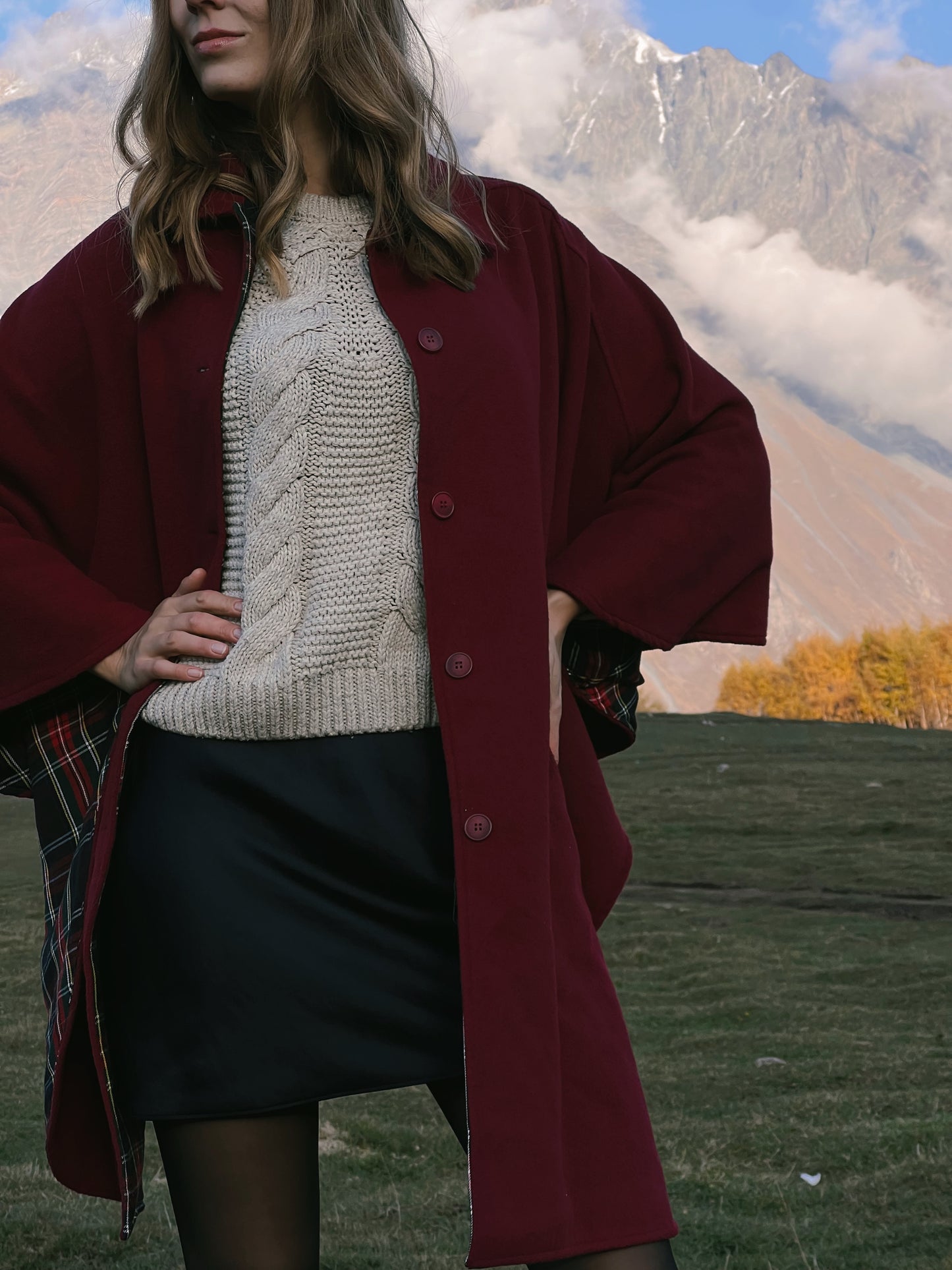 Cherry poncho