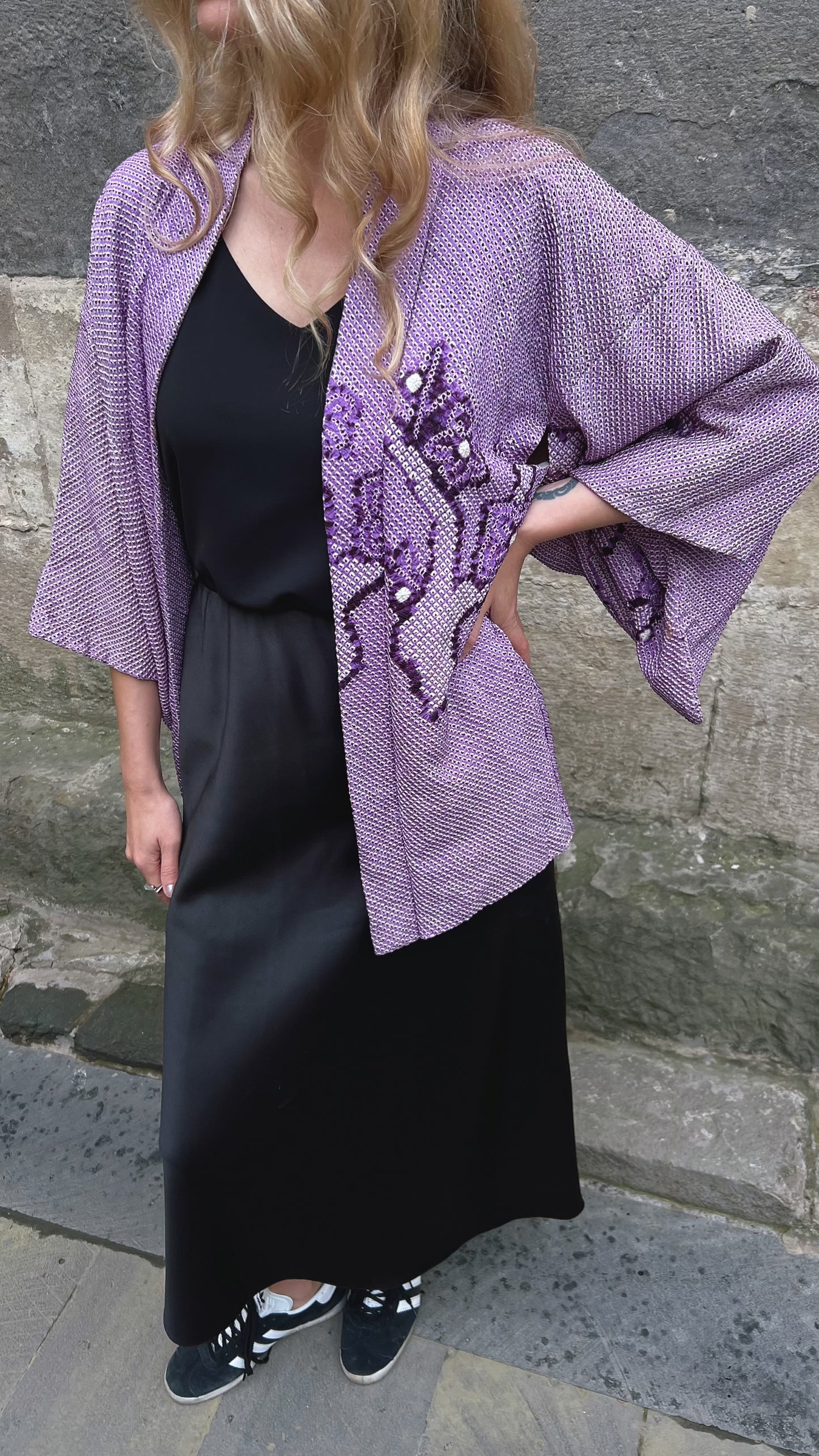 Purple Shibory Haori