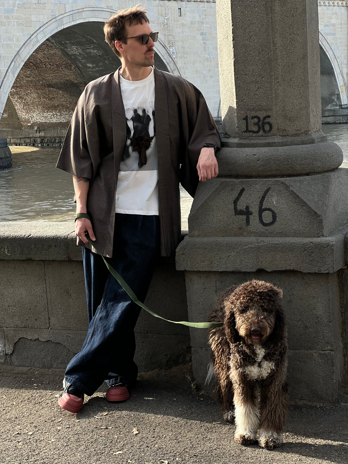 Brown men’s haori