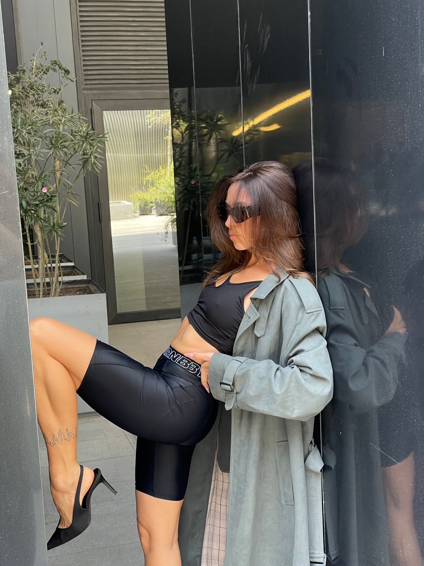 Trench coat gray