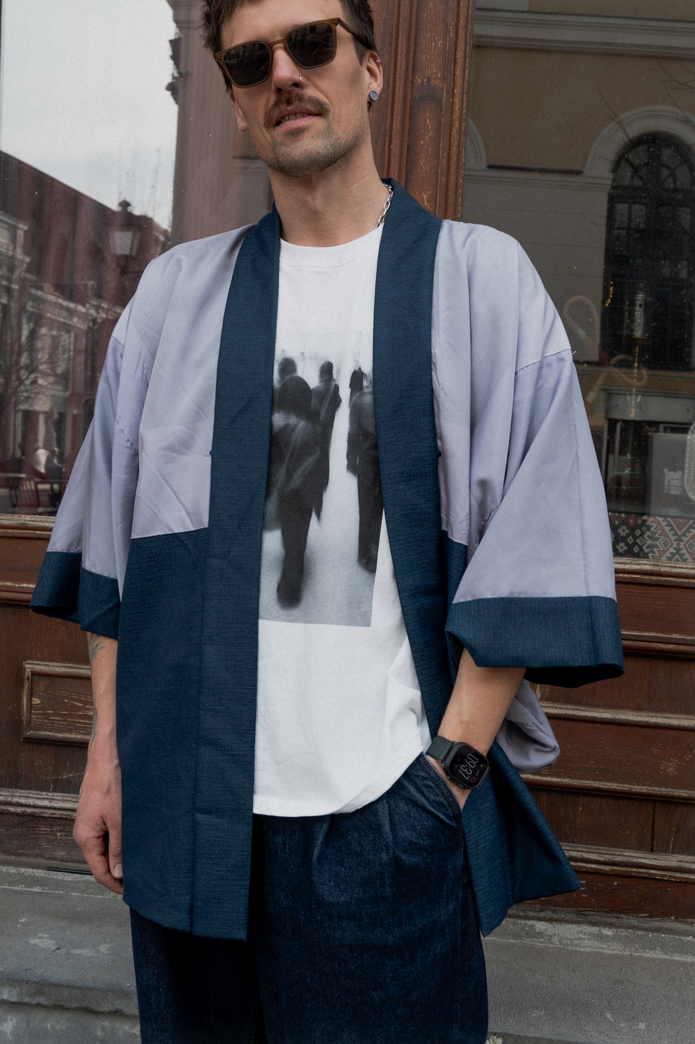 Man’s haori with village