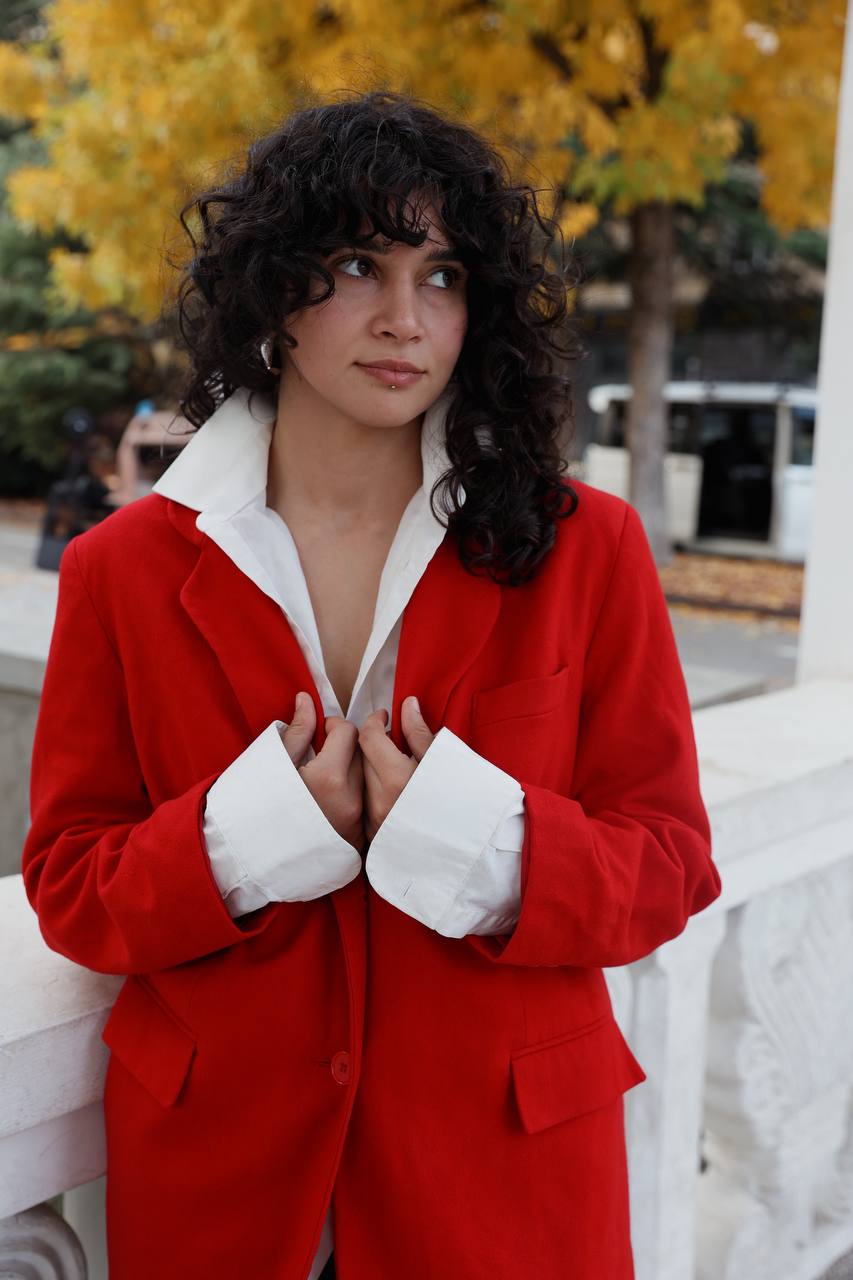 Red jacket