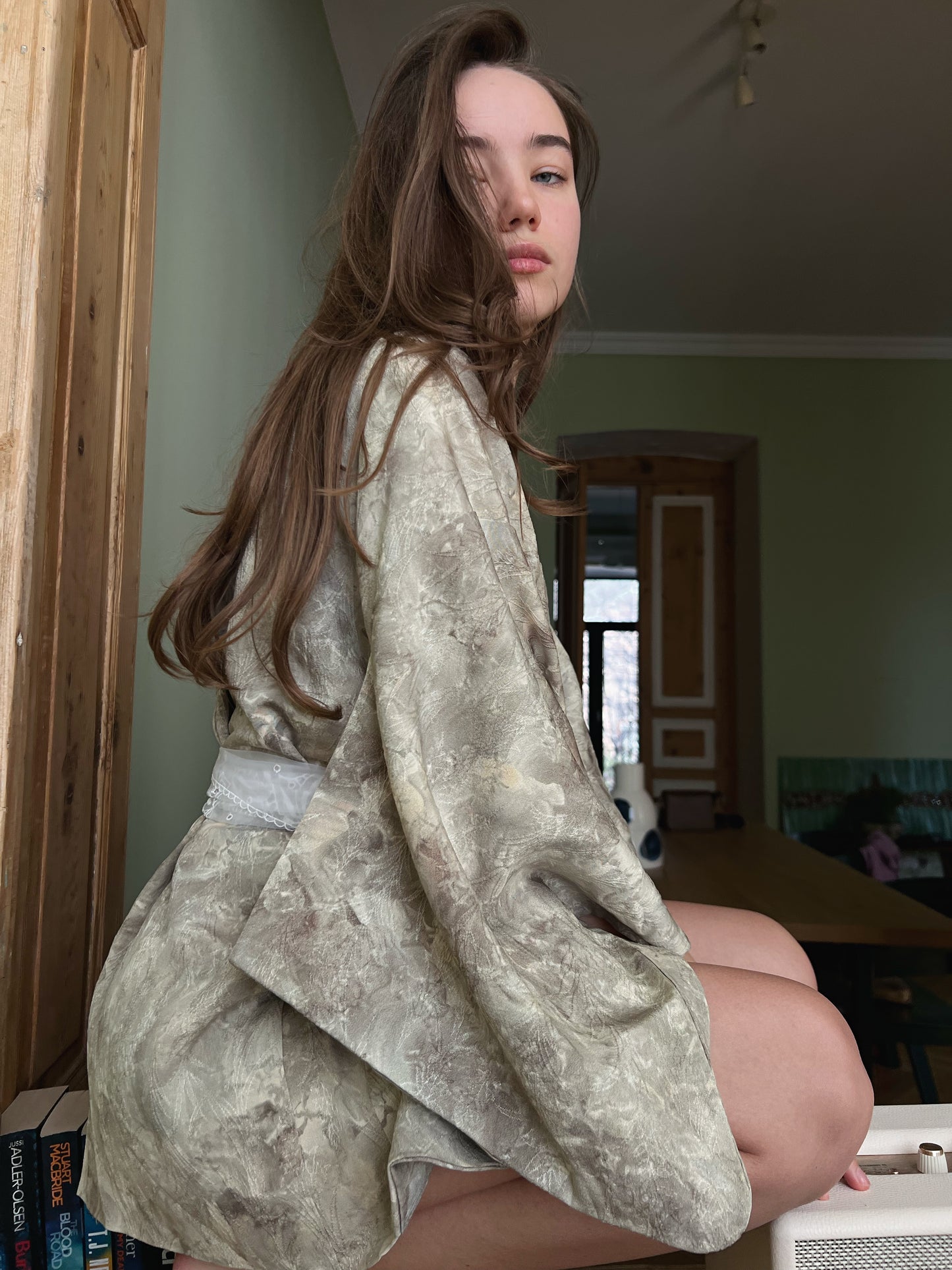Haori with abstract pattern