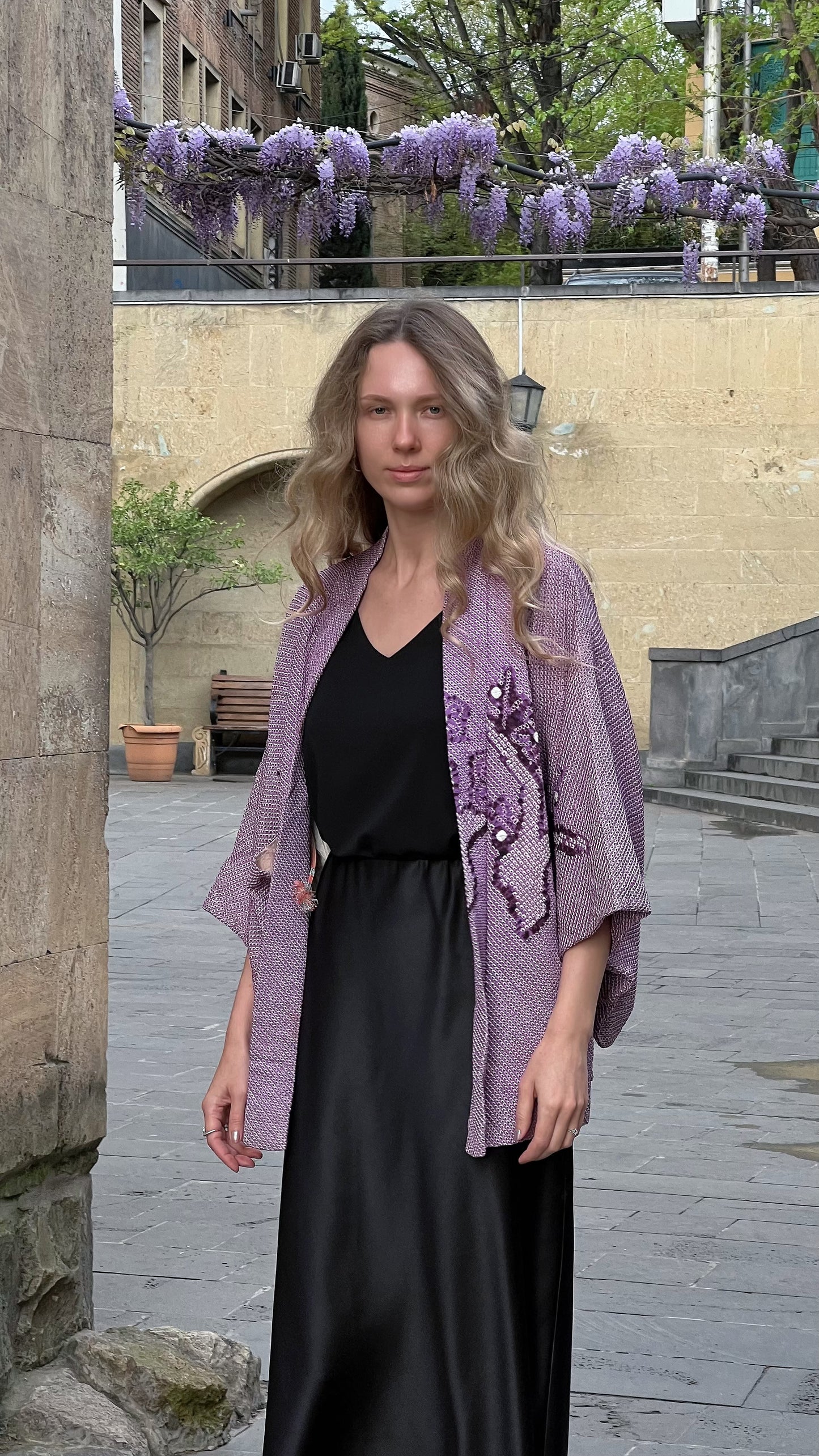 Purple Shibory Haori