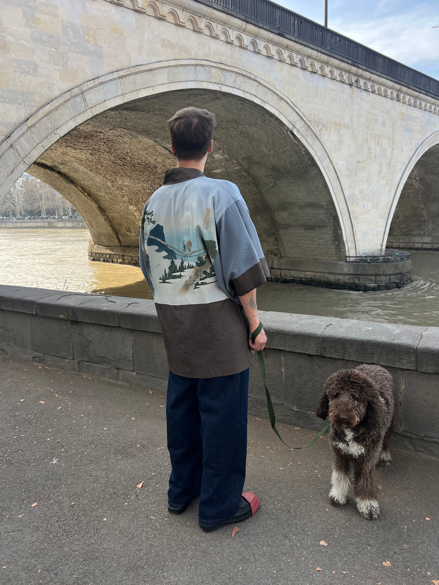 Brown men’s haori