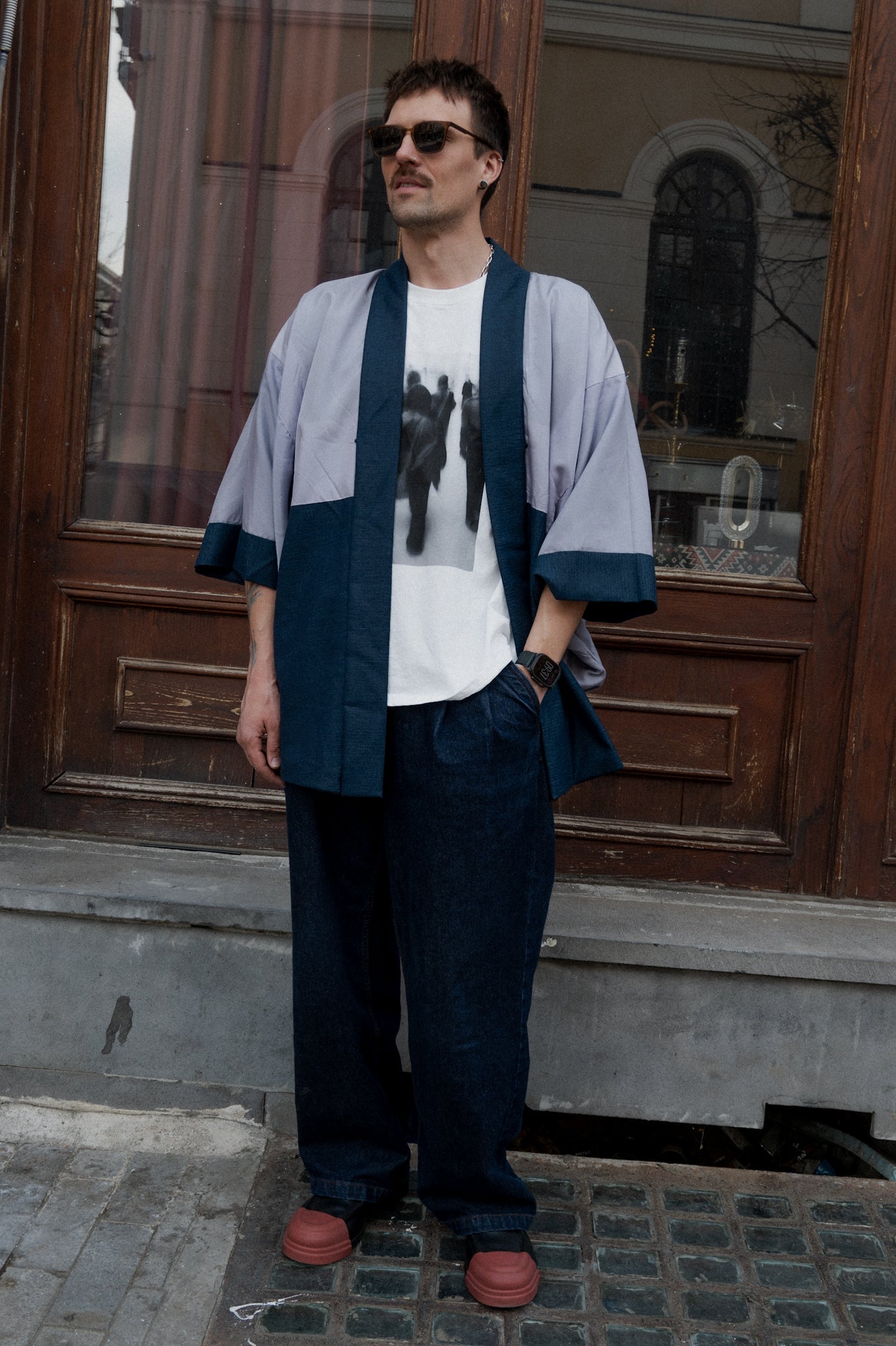 Man’s haori with village