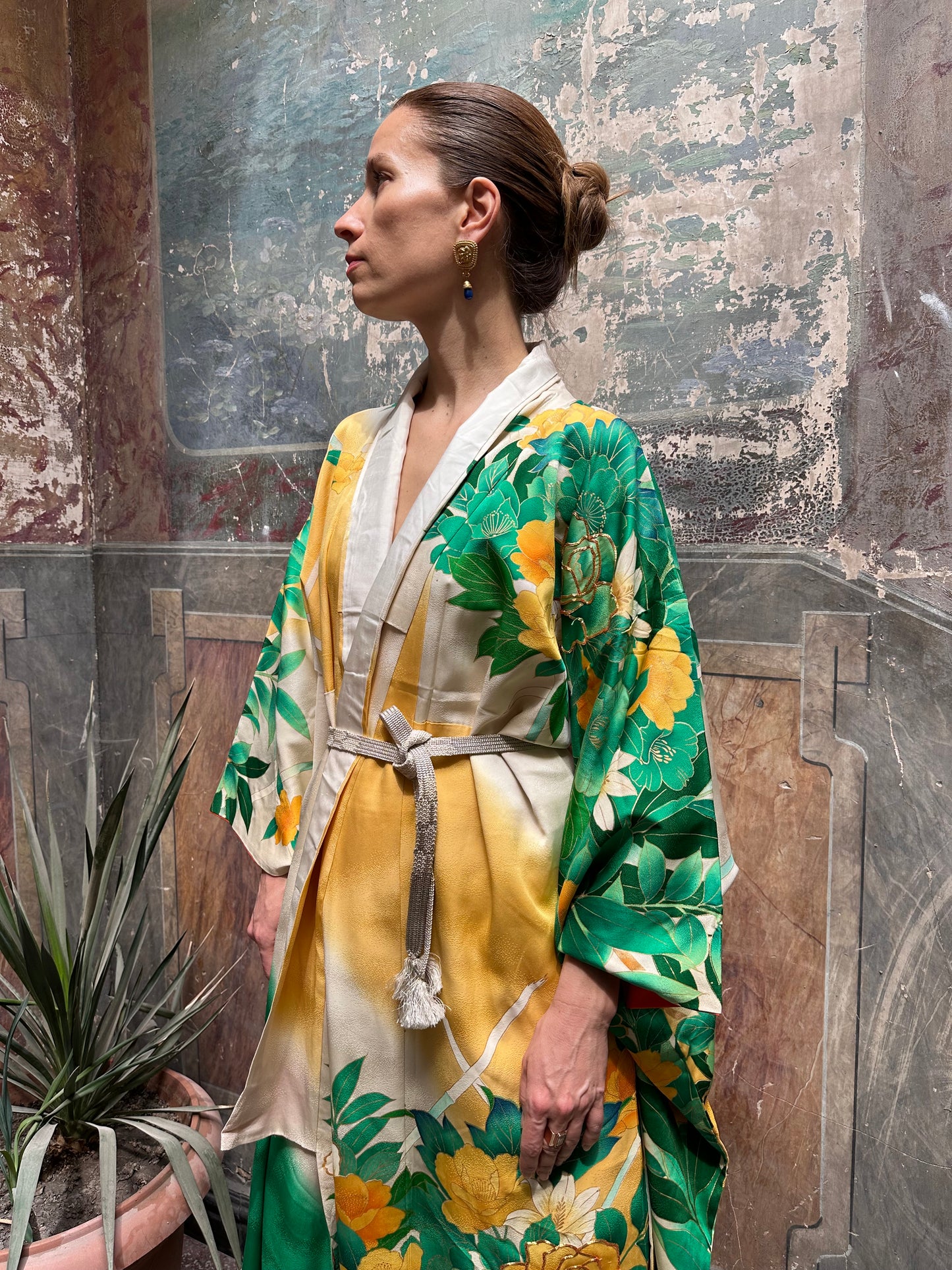 Kimono with long sleeves