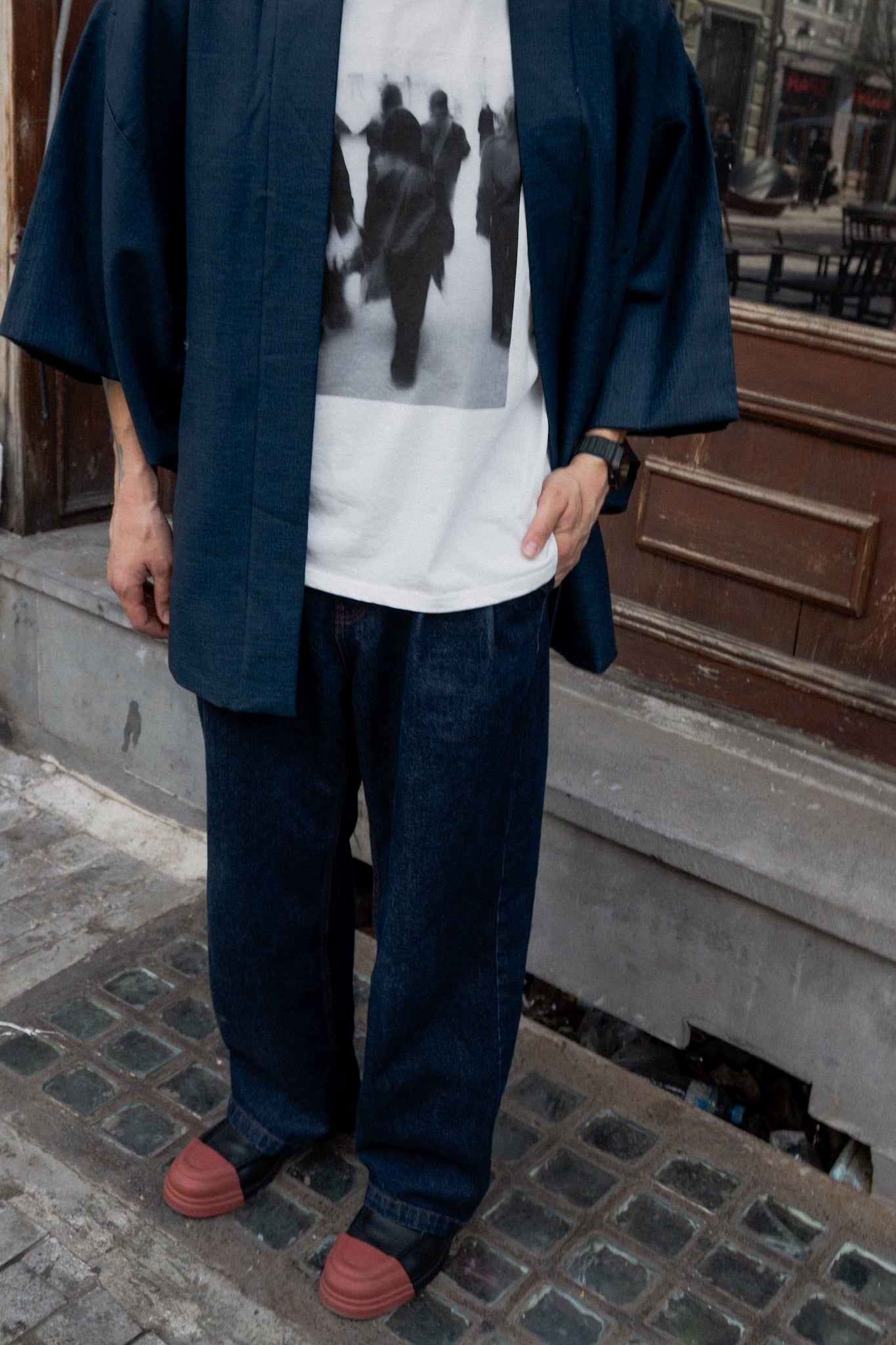 Man’s haori with village