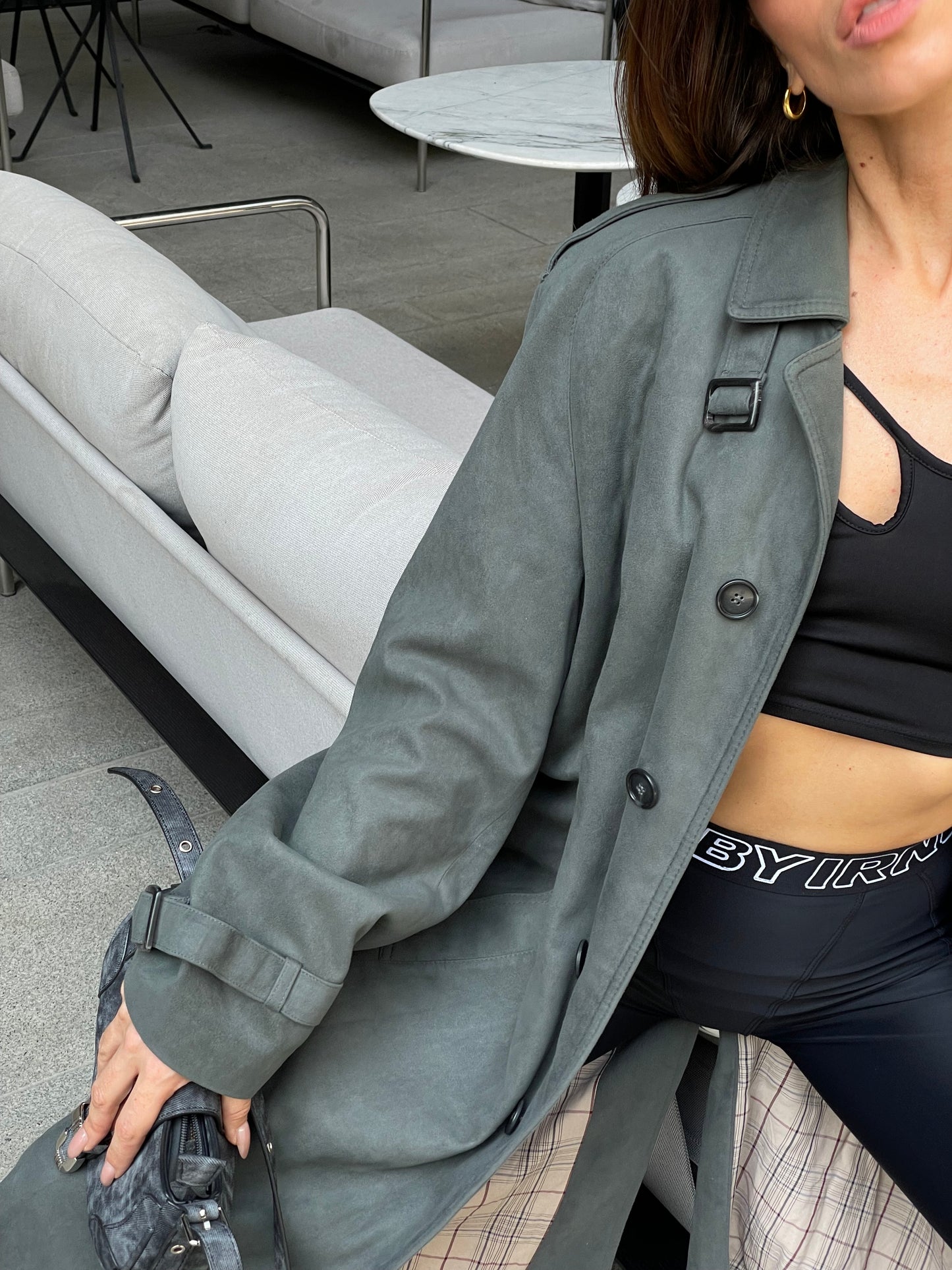 Trench coat gray