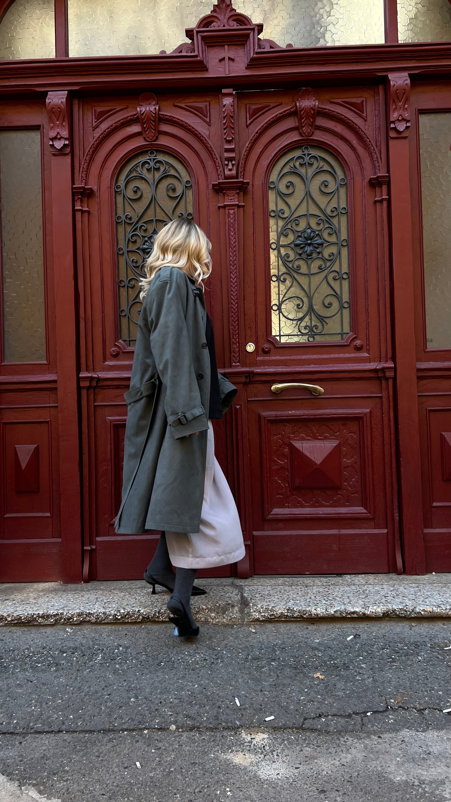 Trench coat gray