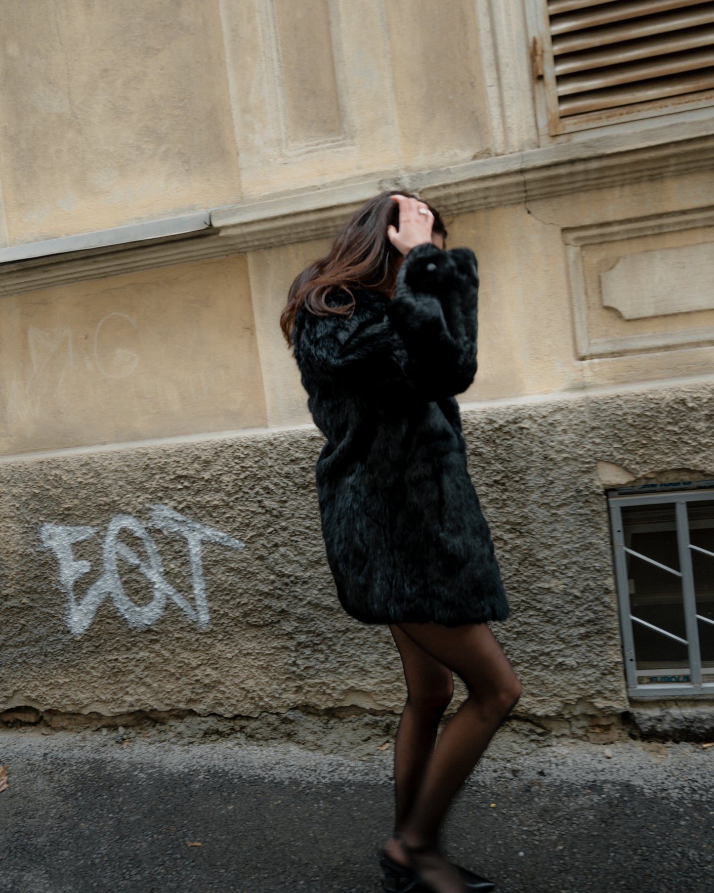 Fur coat