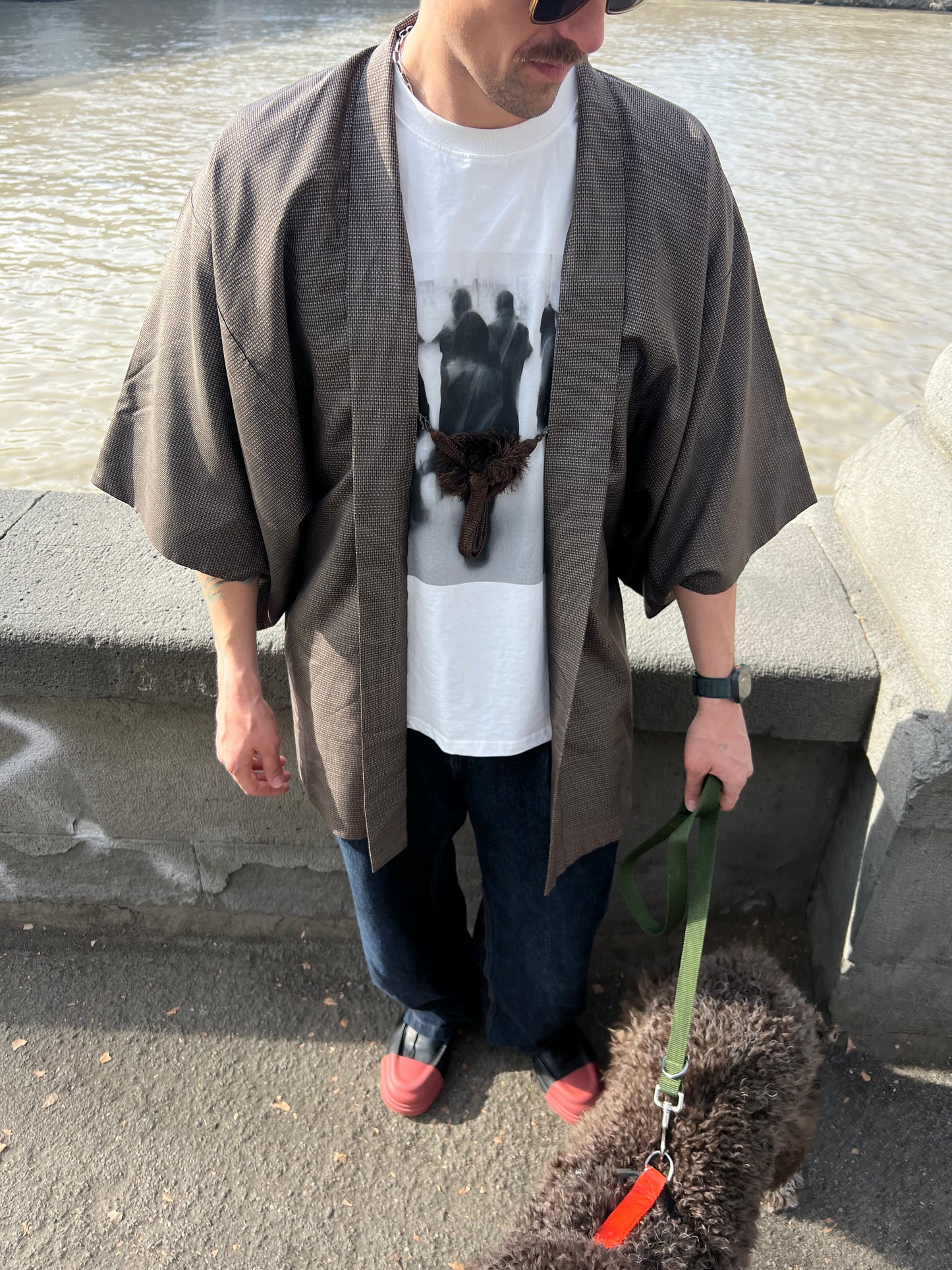 Brown men’s haori