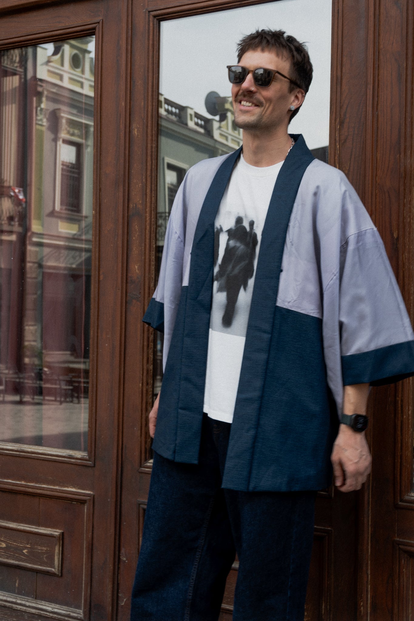 Man’s haori with village