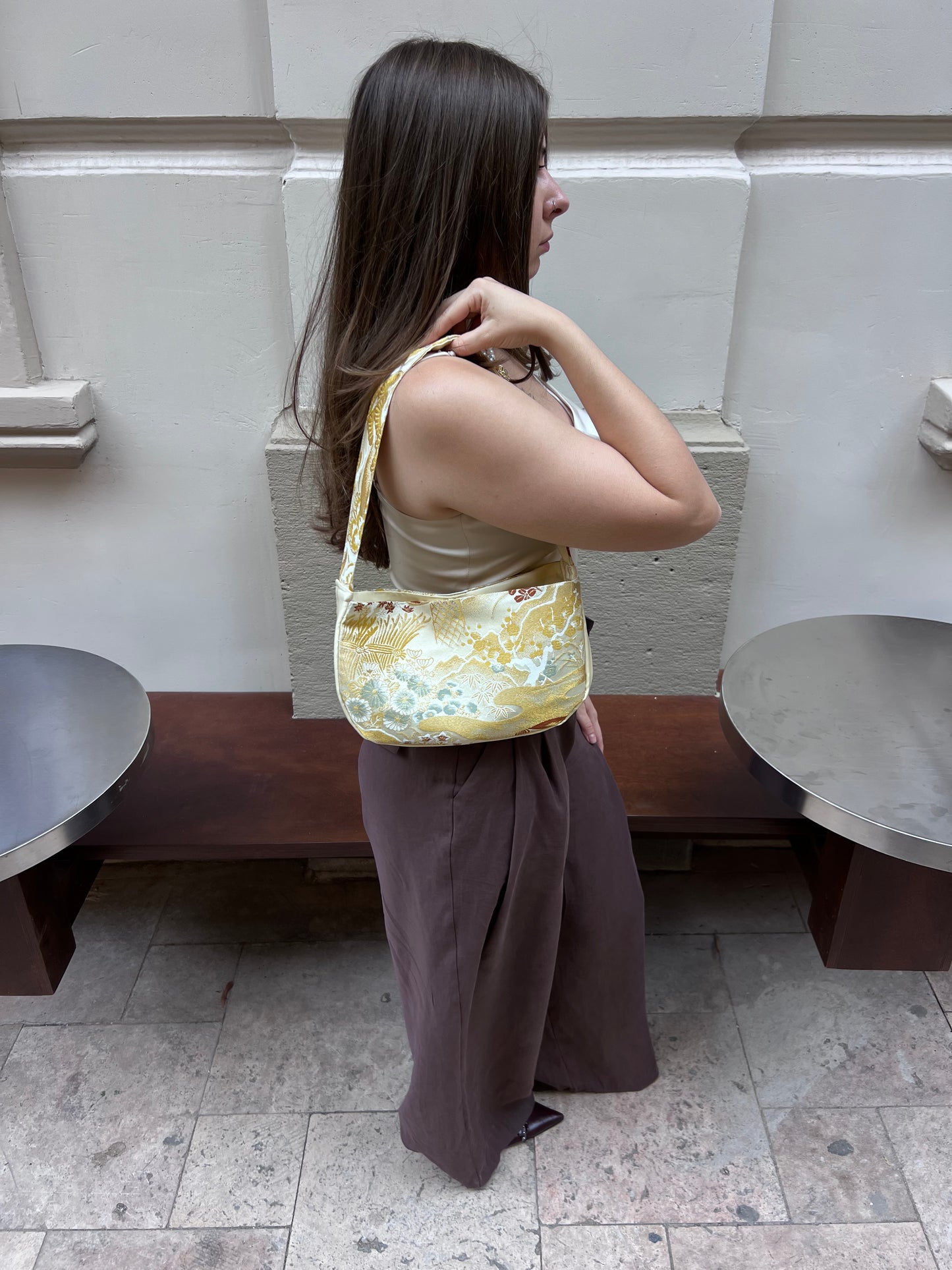 Golden mini bag