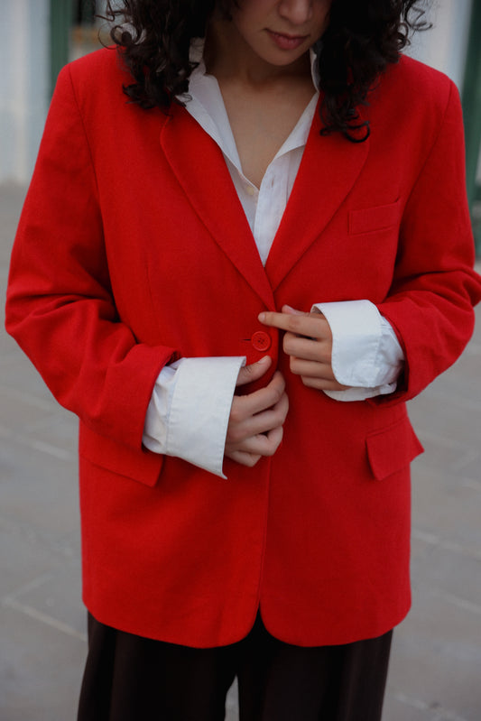 Red jacket