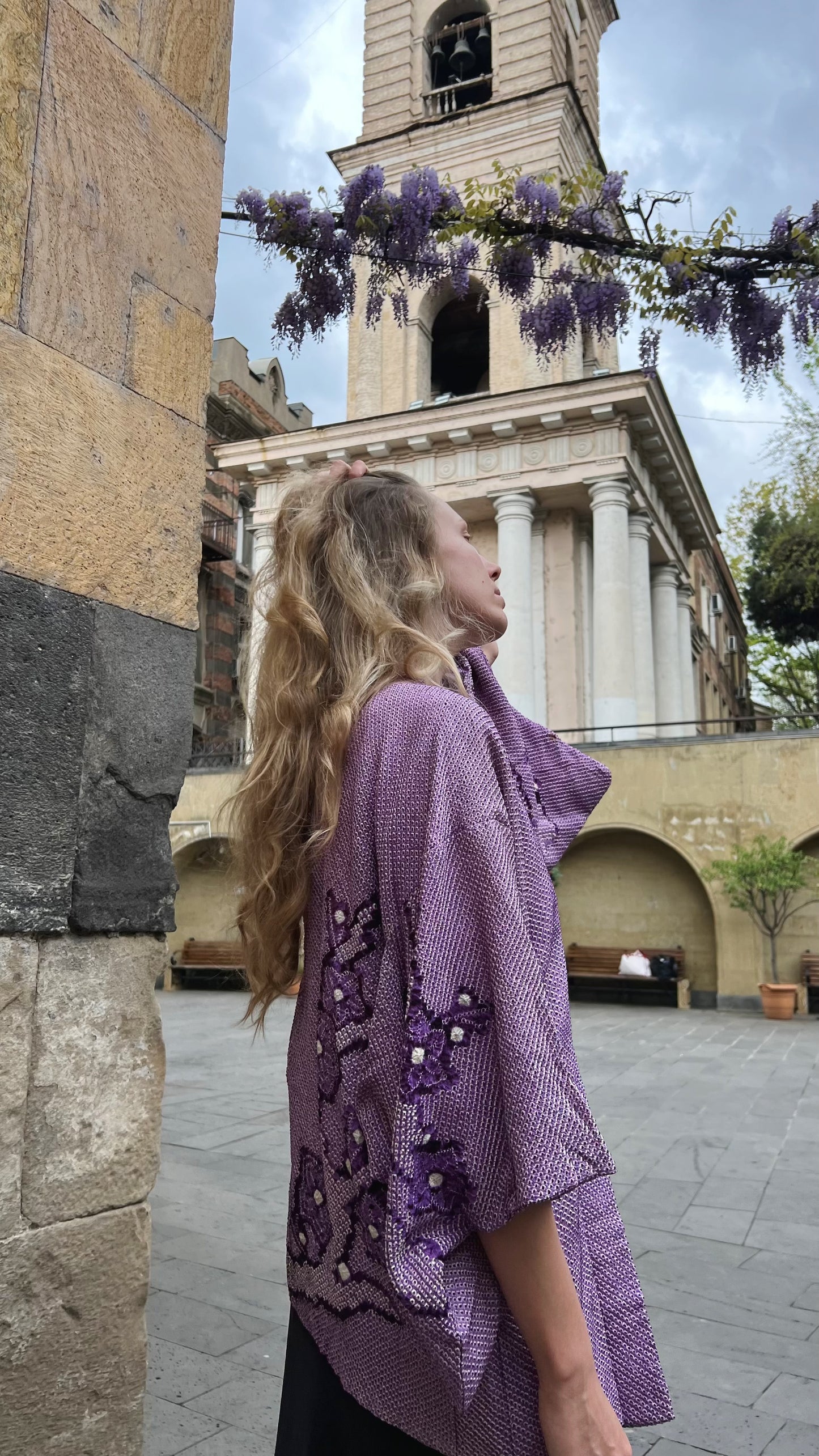 Purple Shibory Haori