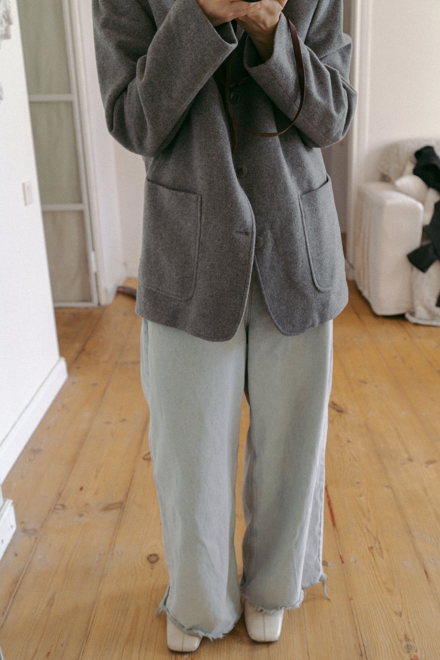 Gray wool jacket
