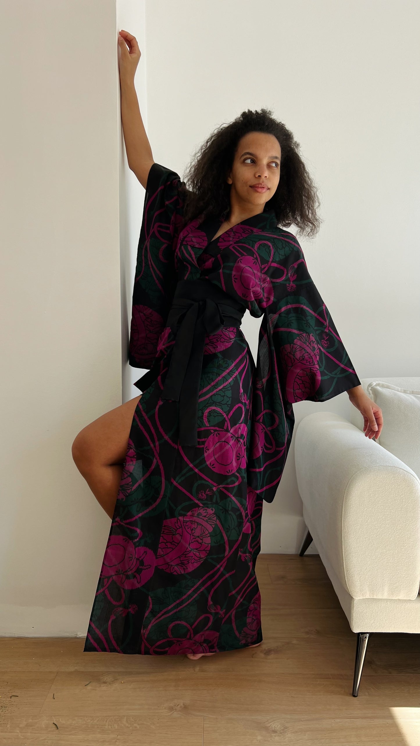 Kimono with long sleeves