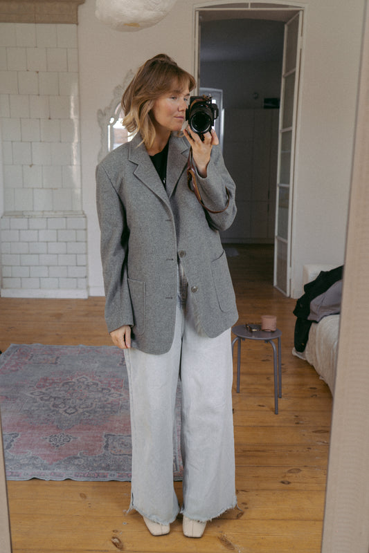 Gray wool jacket