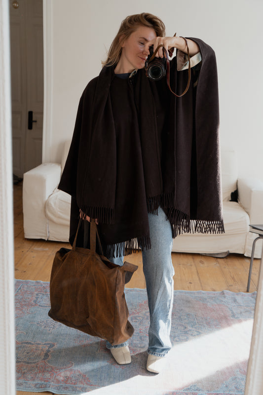 Chocolate poncho