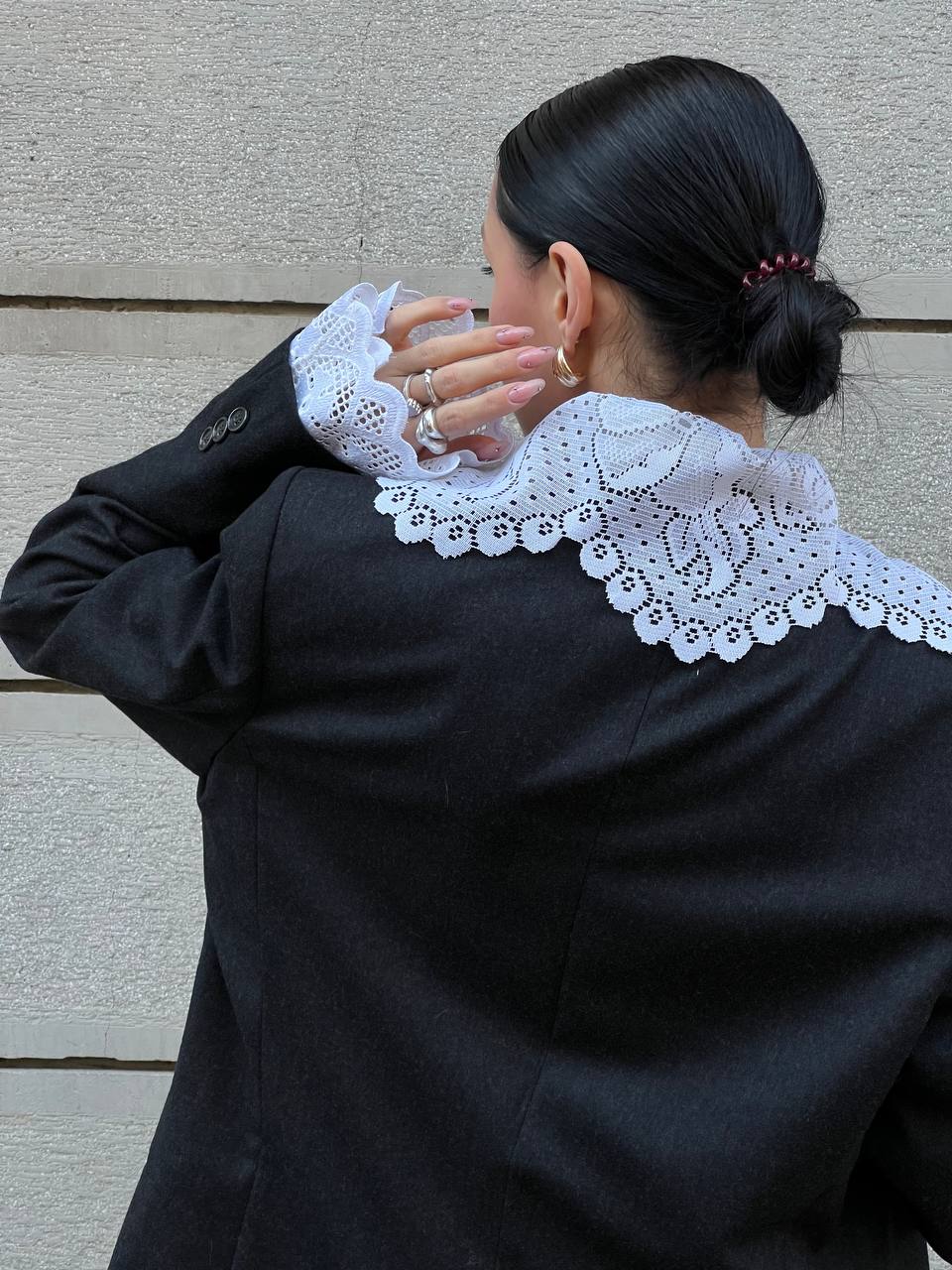 Jacket with lace